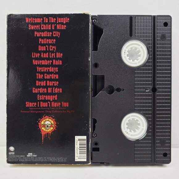 Guns N' Roses VHS Tape Welcome to Videos VTG 1998 Hard Rock Music Tested - Picture 3 of 10